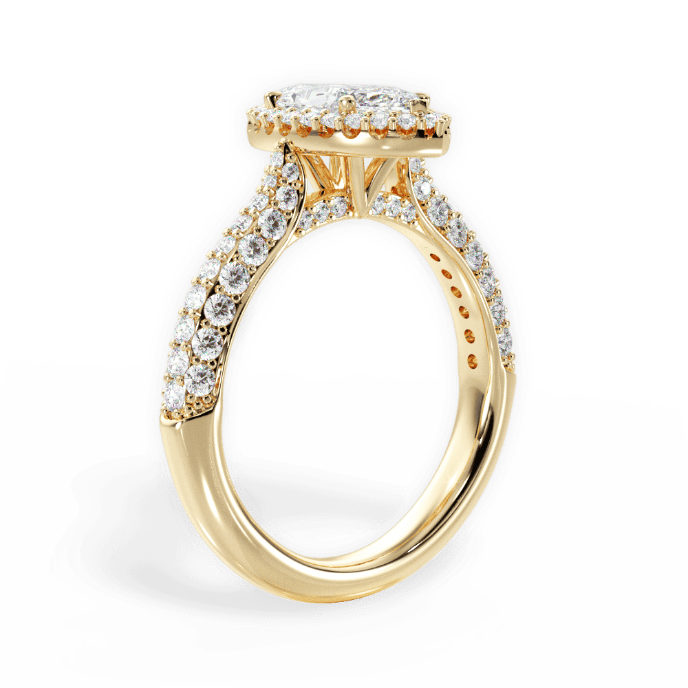 14kt Yellow Gold/18kt Yellow Gold/marquise/front