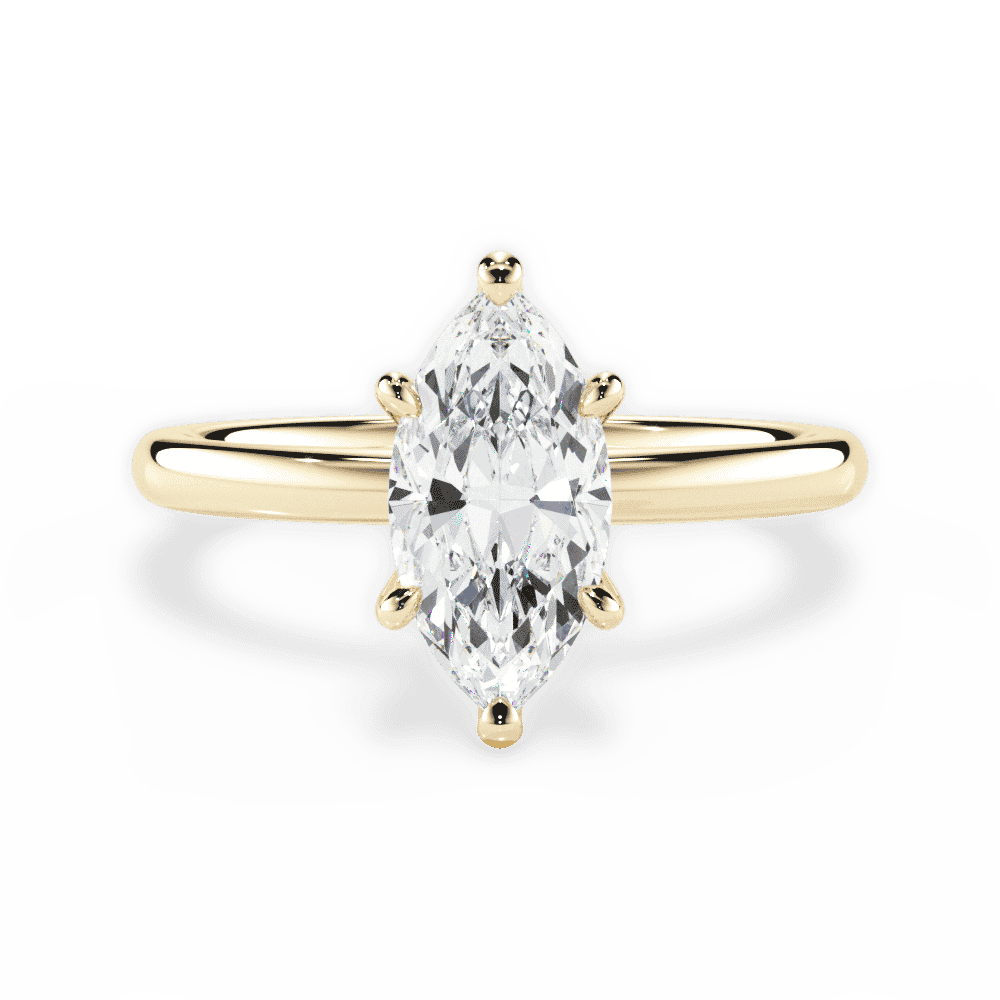 14kt Yellow Gold/18kt Yellow Gold/marquise/top