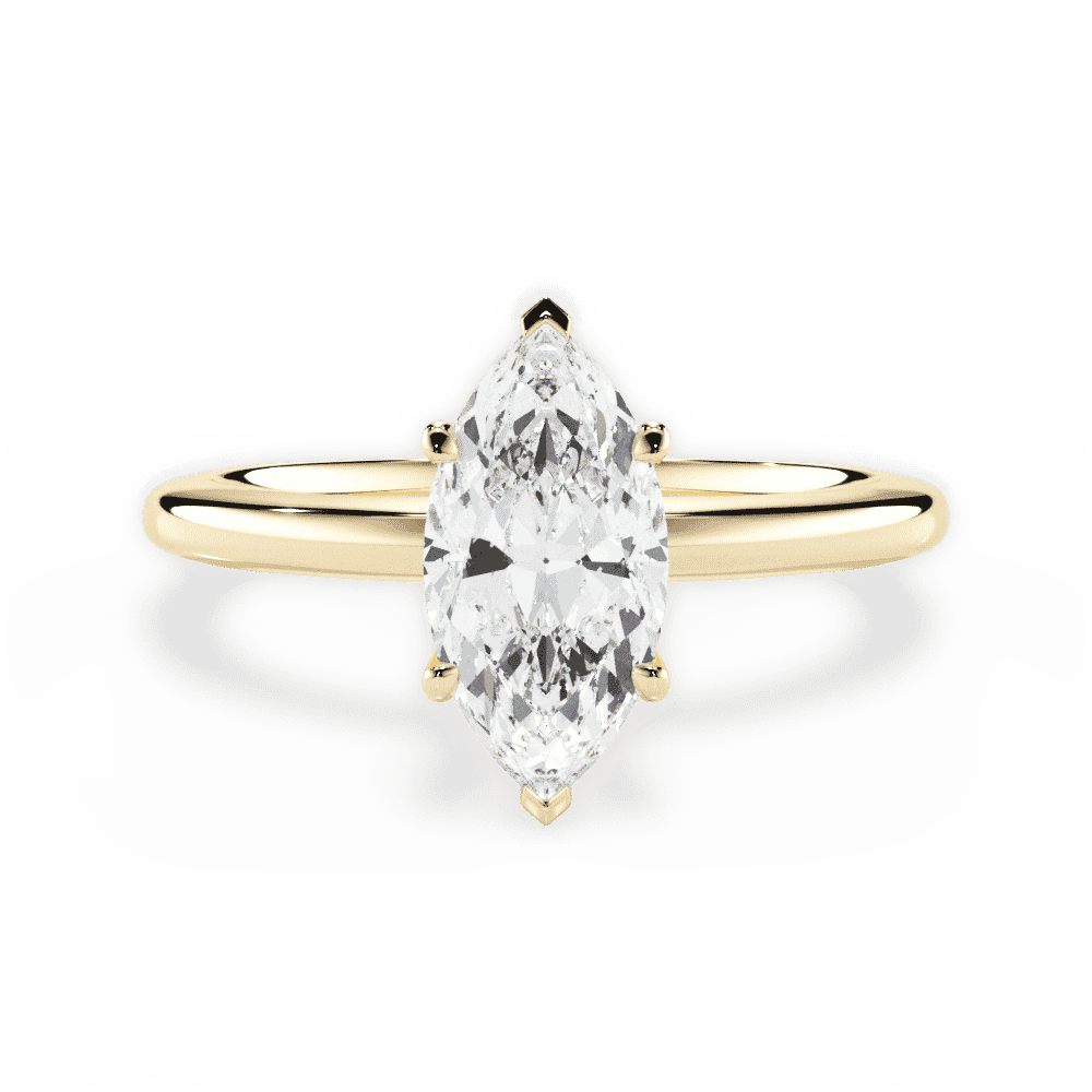 14kt Yellow Gold/18kt Yellow Gold/marquise/top