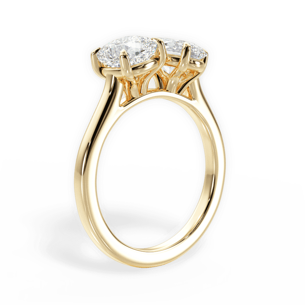 14kt Yellow Gold/18kt Yellow Gold/oval/front