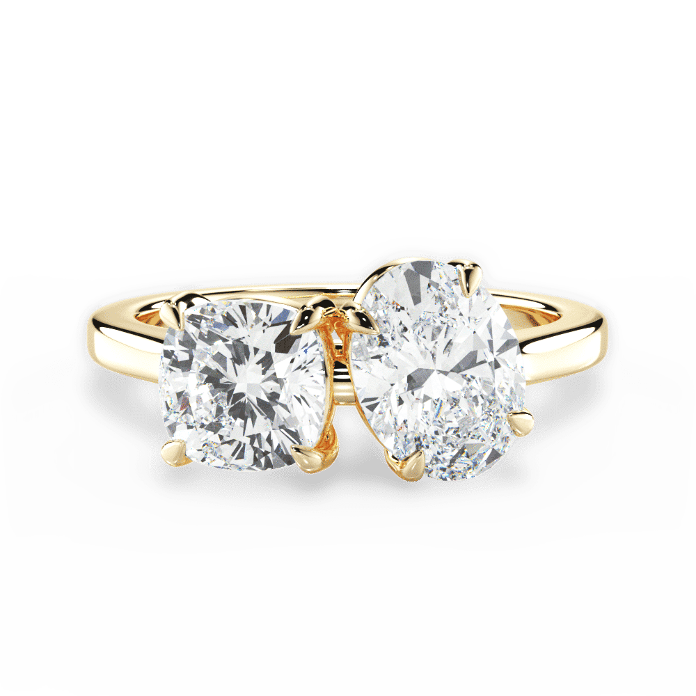 14kt Yellow Gold/18kt Yellow Gold/oval/top