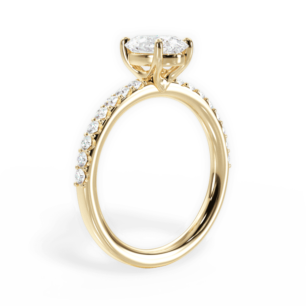 14kt Yellow Gold/18kt Yellow Gold/oval/front