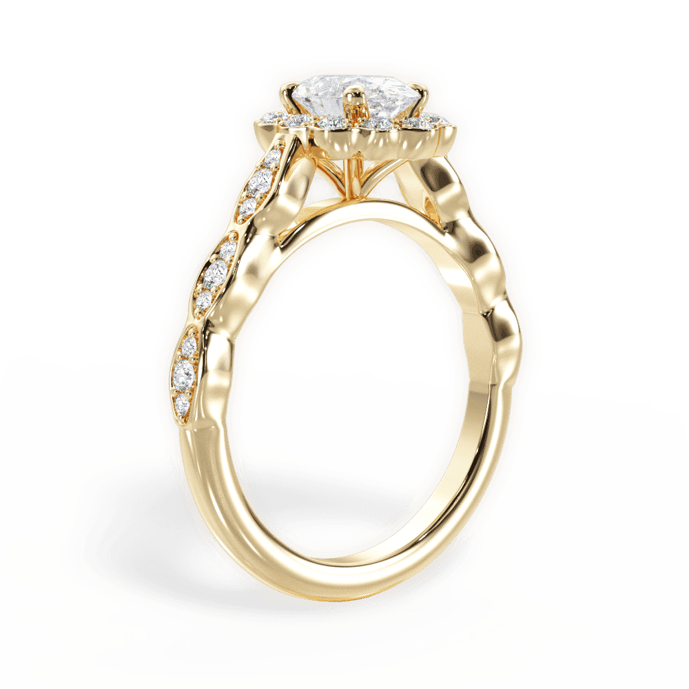 14kt Yellow Gold/18kt Yellow Gold/oval/front