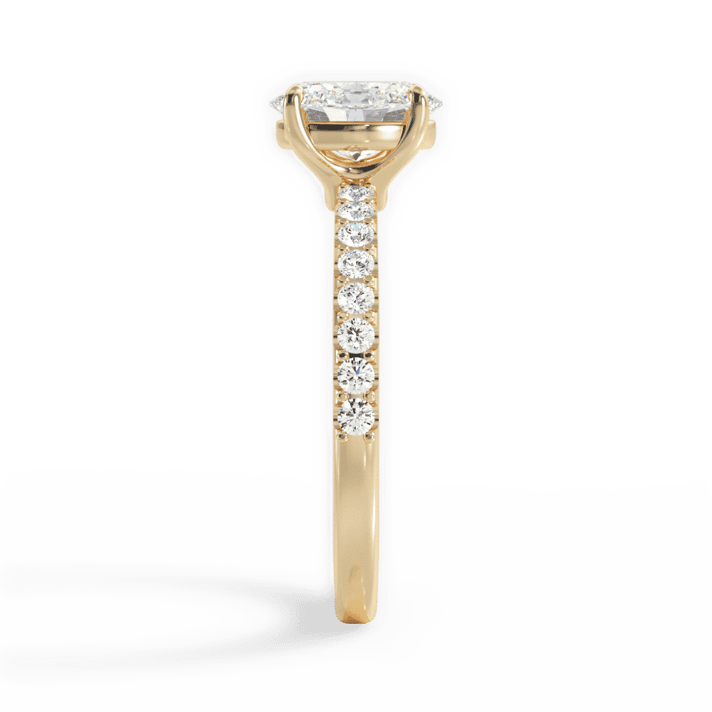 14kt Yellow Gold/18kt Yellow Gold/oval/perspective