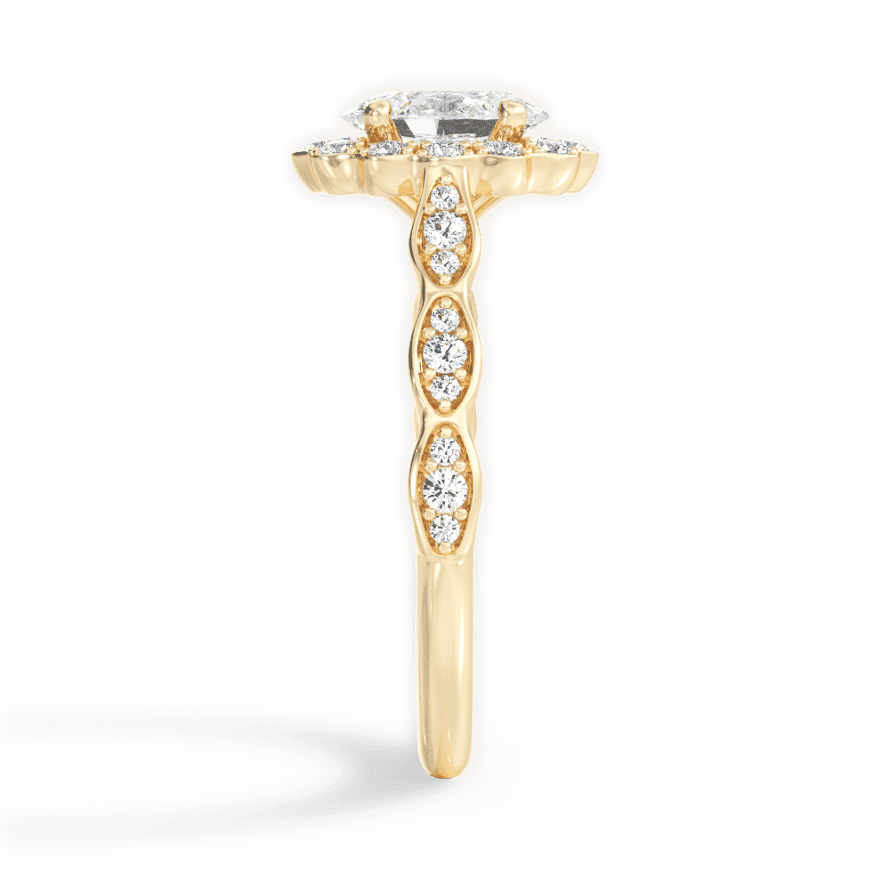 14kt Yellow Gold/18kt Yellow Gold/oval/perspective