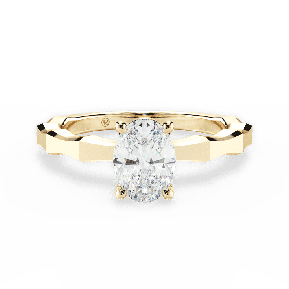 14kt Yellow Gold/18kt Yellow Gold/oval/top