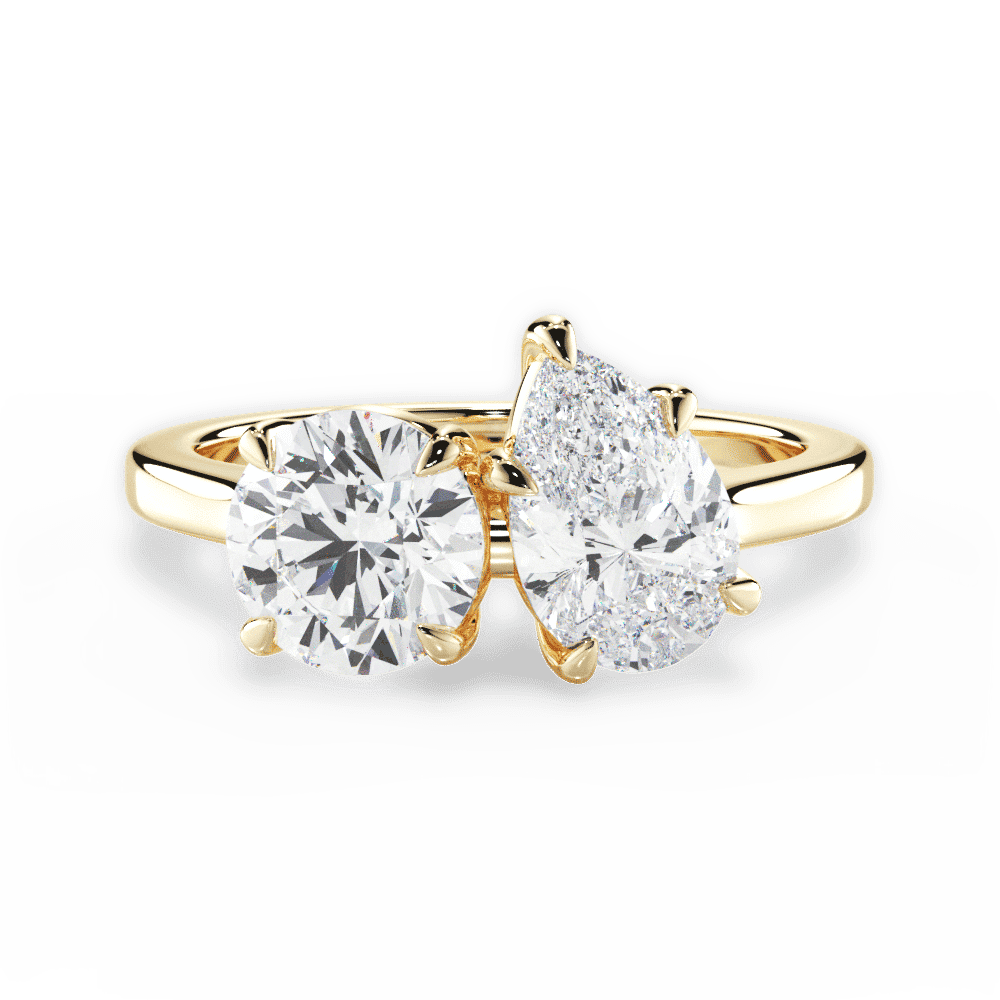 14kt Yellow Gold/18kt Yellow Gold/pear/top