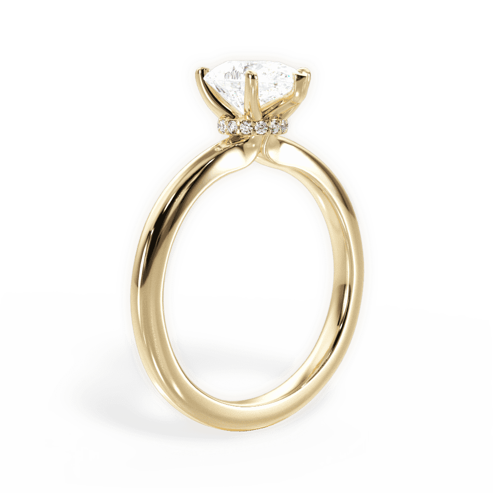 14kt Yellow Gold/18kt Yellow Gold/pear/front