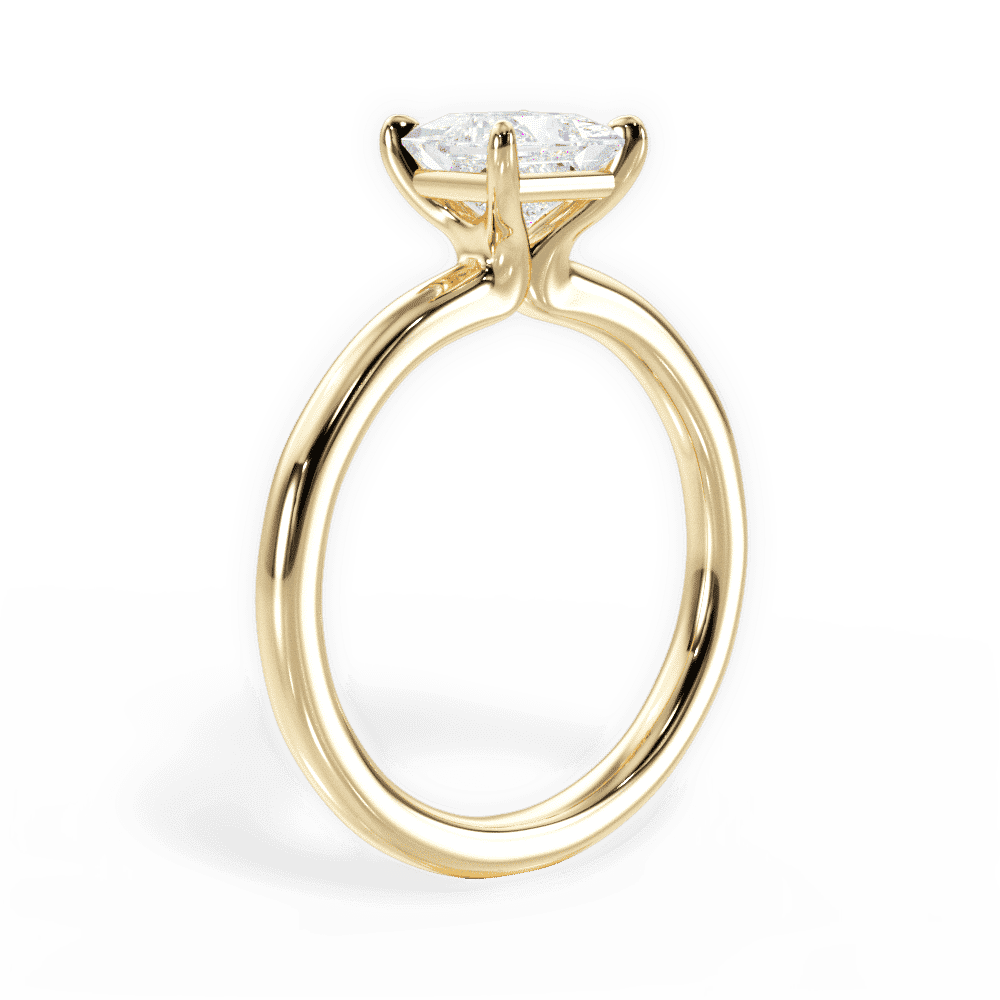 14kt Yellow Gold/18kt Yellow Gold/princess/front