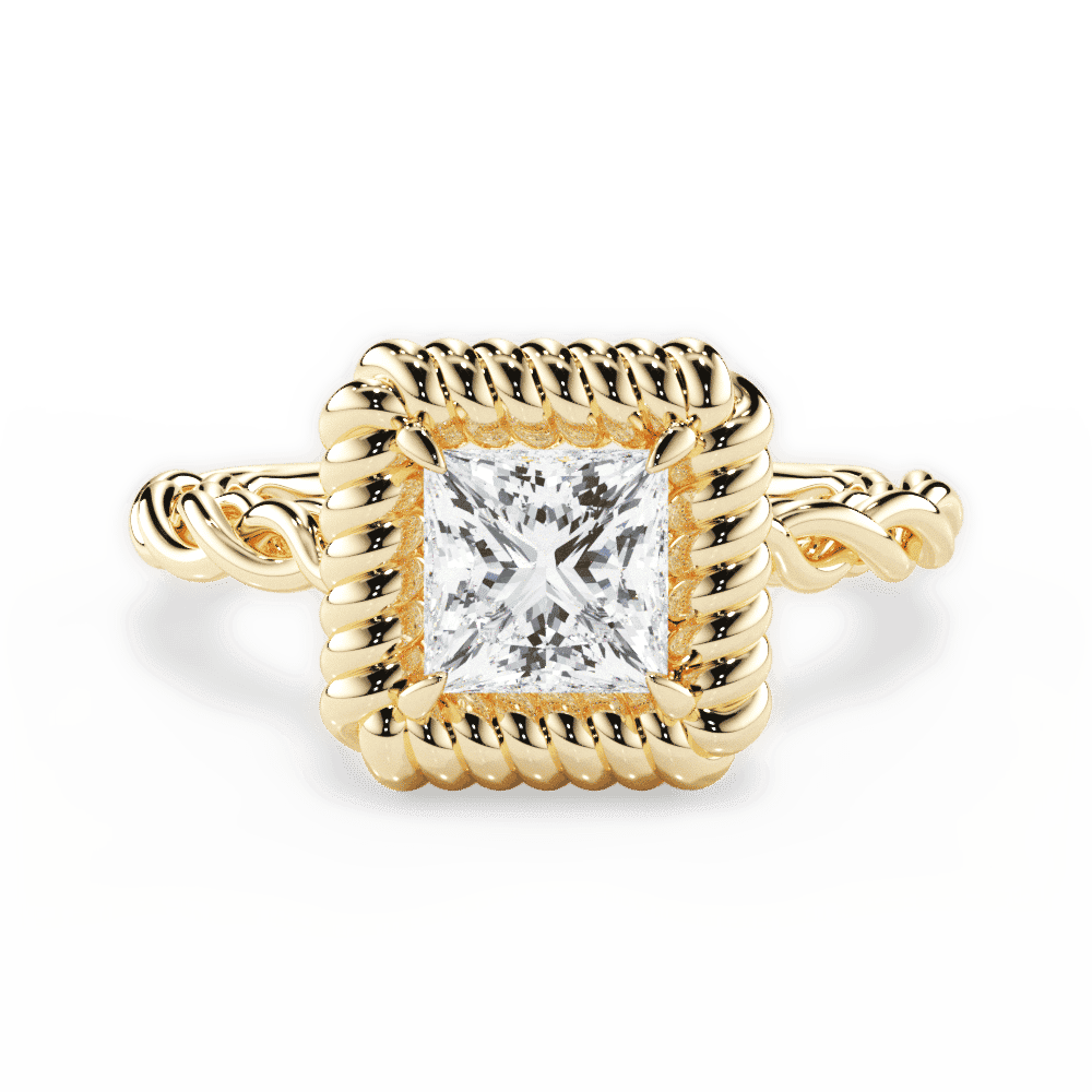 14kt Yellow Gold/18kt Yellow Gold/princess/top