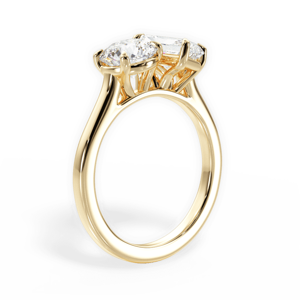 14kt Yellow Gold/18kt Yellow Gold/radiant/front