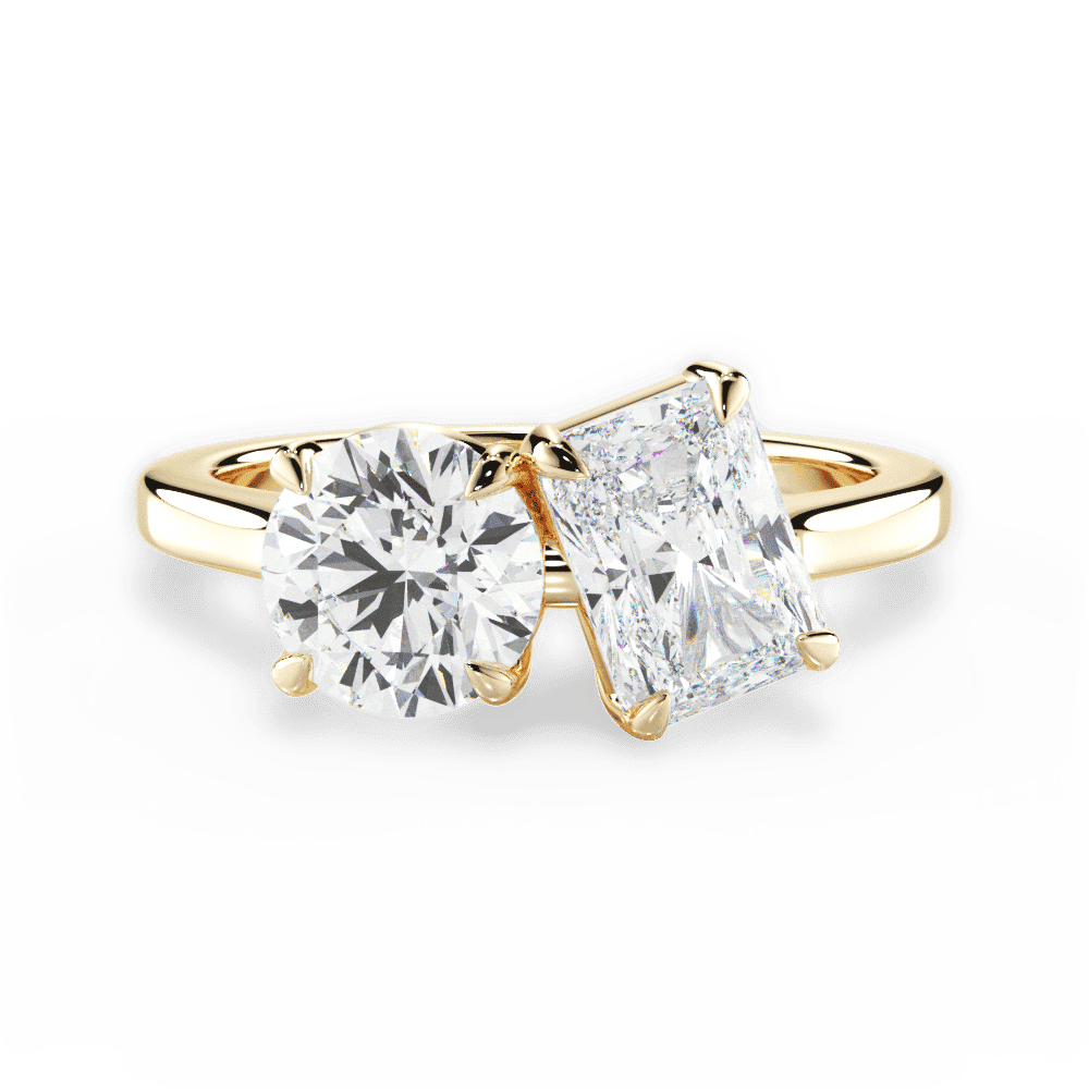 14kt Yellow Gold/18kt Yellow Gold/radiant/top