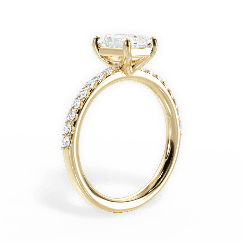 14kt Yellow Gold/18kt Yellow Gold/radiant/front