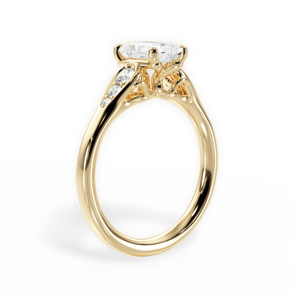 14kt Yellow Gold/18kt Yellow Gold/radiant/front