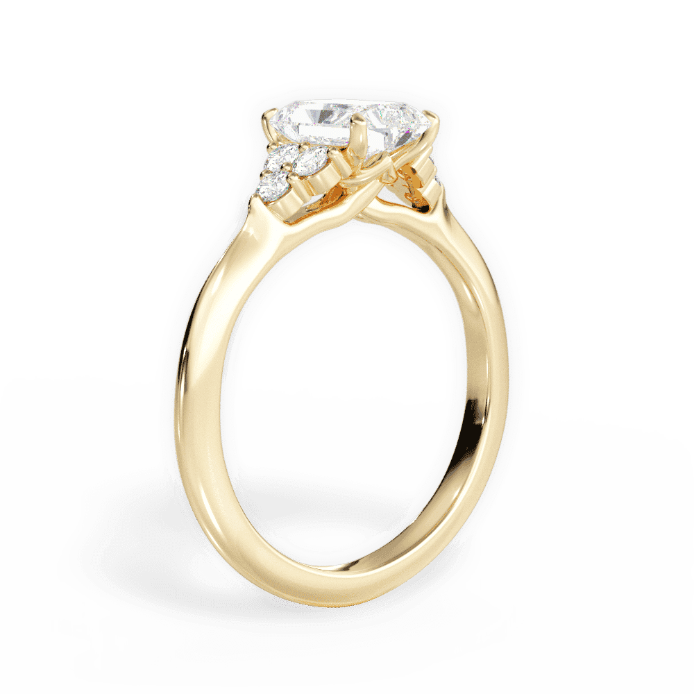 14kt Yellow Gold/18kt Yellow Gold/radiant/front