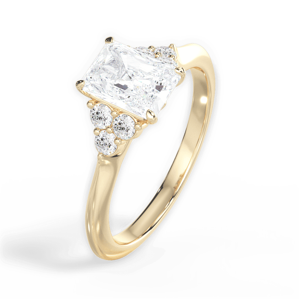 14kt Yellow Gold/18kt Yellow Gold/radiant/perspective