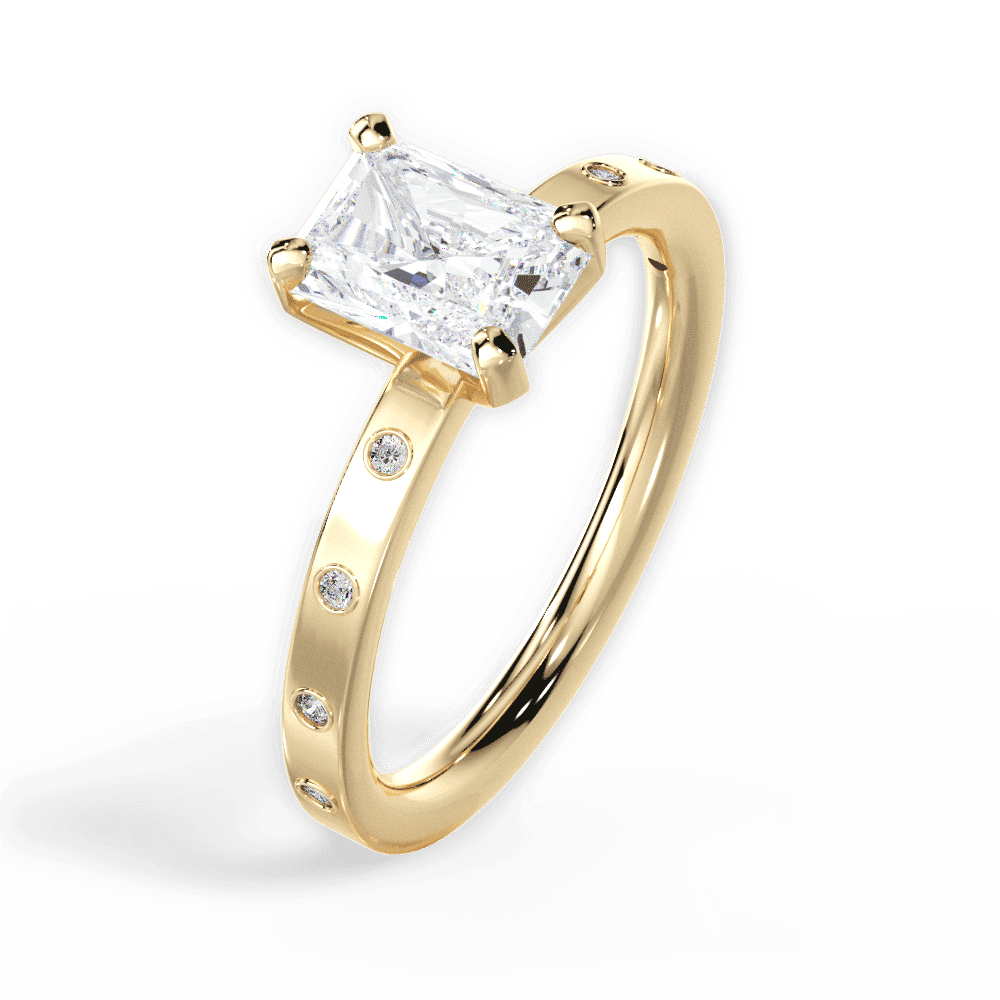 14kt Yellow Gold/18kt Yellow Gold/radiant/perspective
