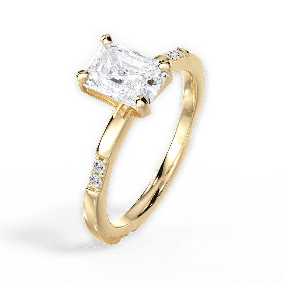 14kt Yellow Gold/18kt Yellow Gold/radiant/perspective