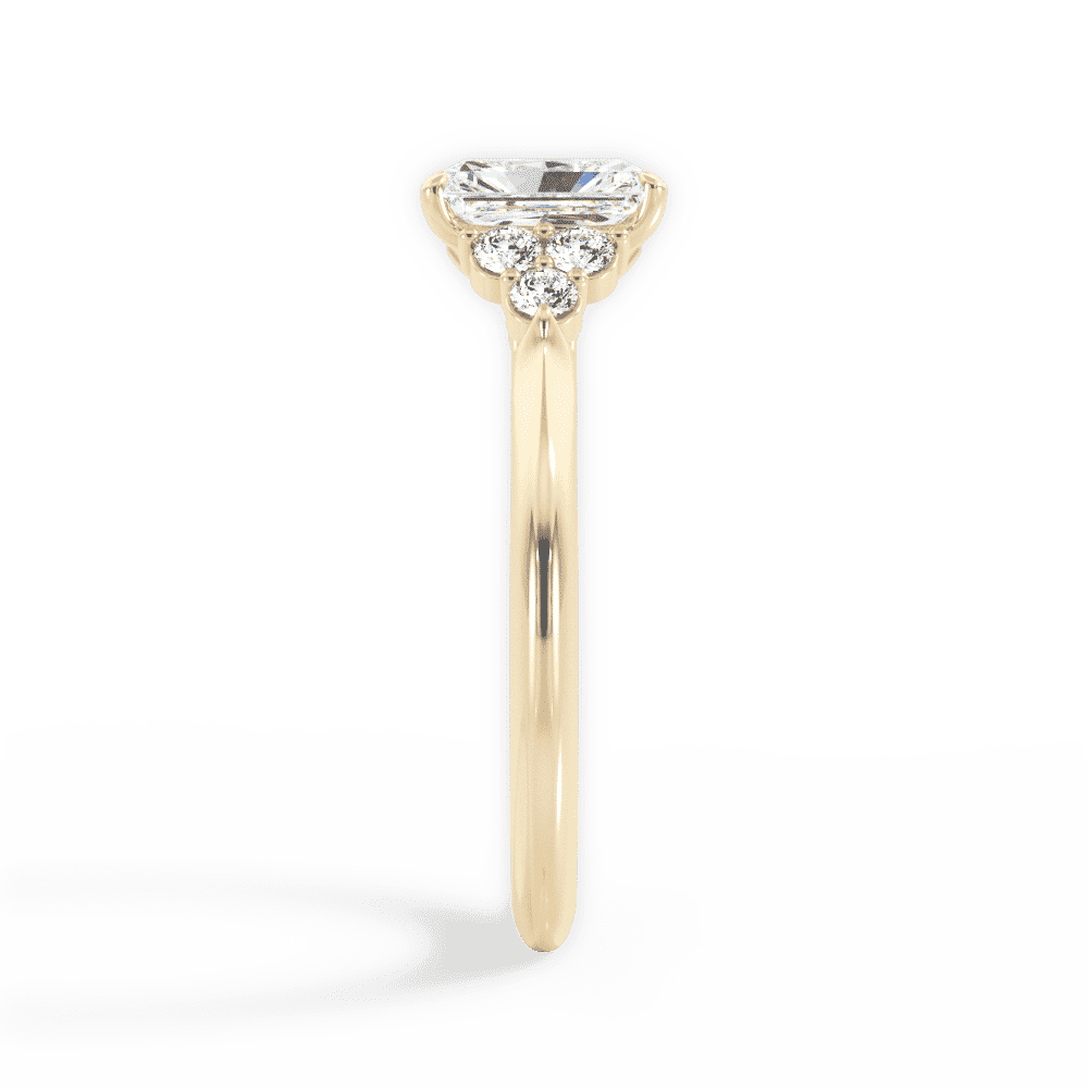 14kt Yellow Gold/18kt Yellow Gold/radiant/side