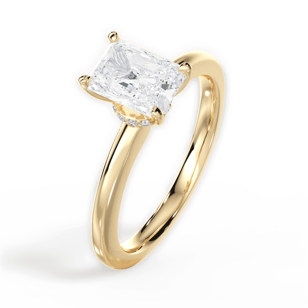 14kt Yellow Gold/18kt Yellow Gold/radiant/side