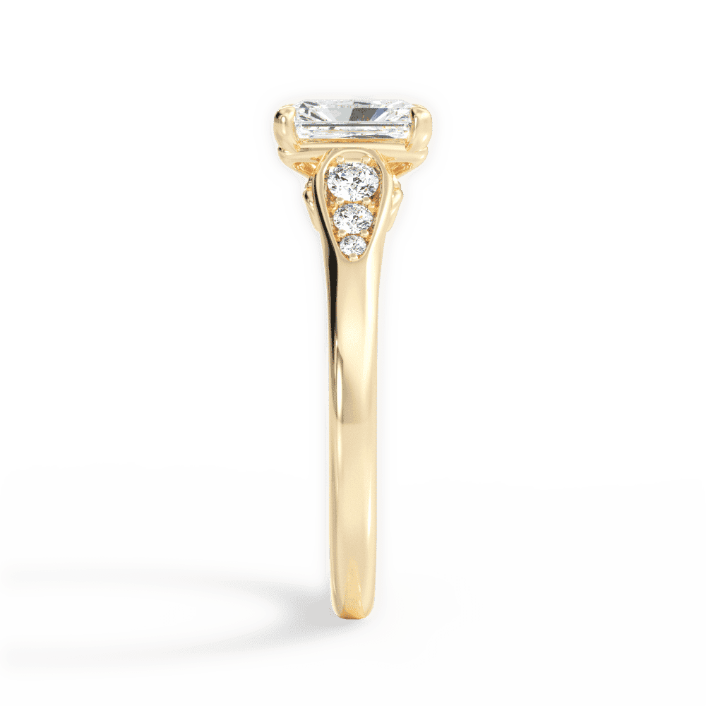 14kt Yellow Gold/18kt Yellow Gold/radiant/side