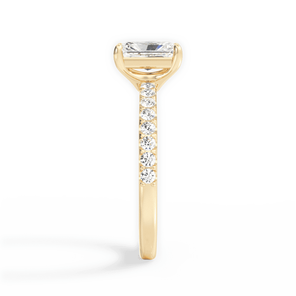 14kt Yellow Gold/18kt Yellow Gold/radiant/side