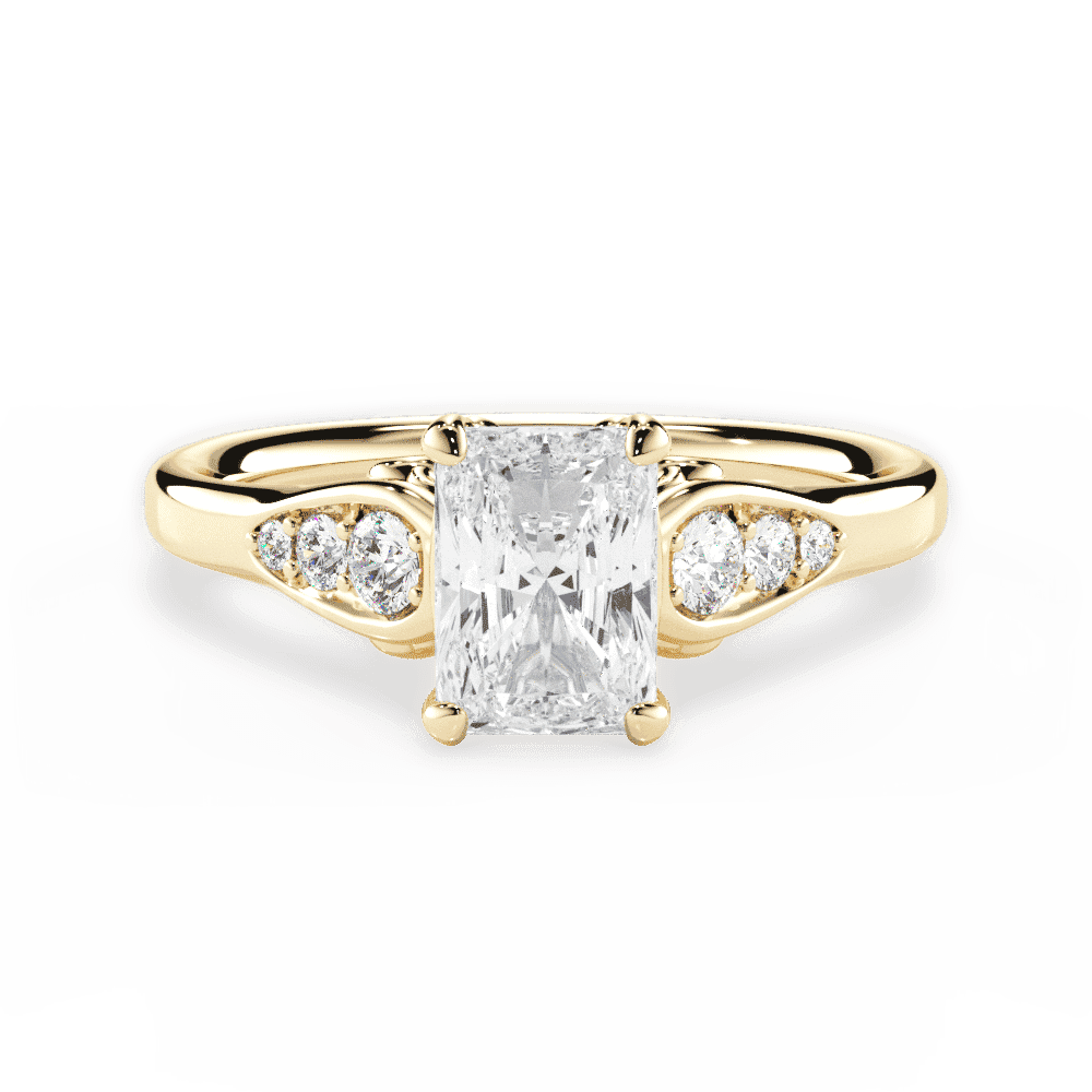 14kt Yellow Gold/18kt Yellow Gold/radiant/top