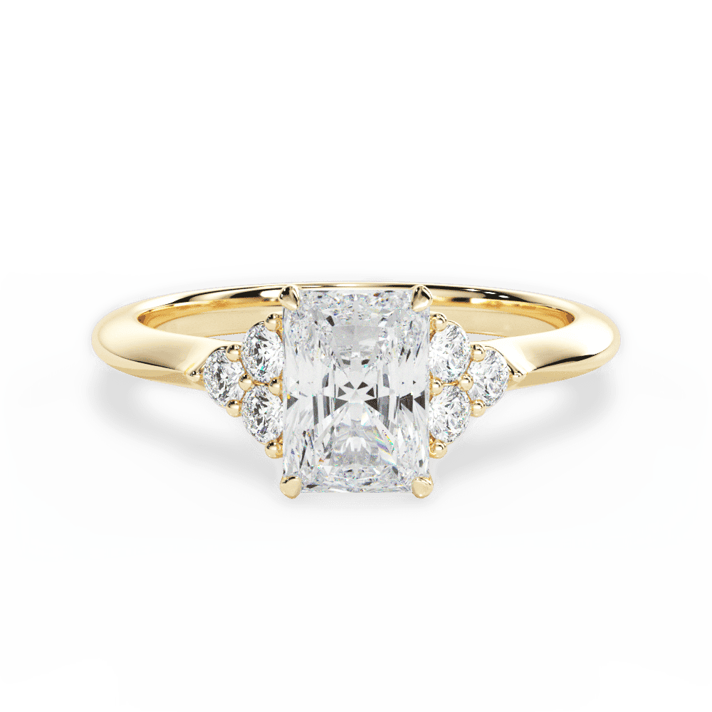 14kt Yellow Gold/18kt Yellow Gold/radiant/top