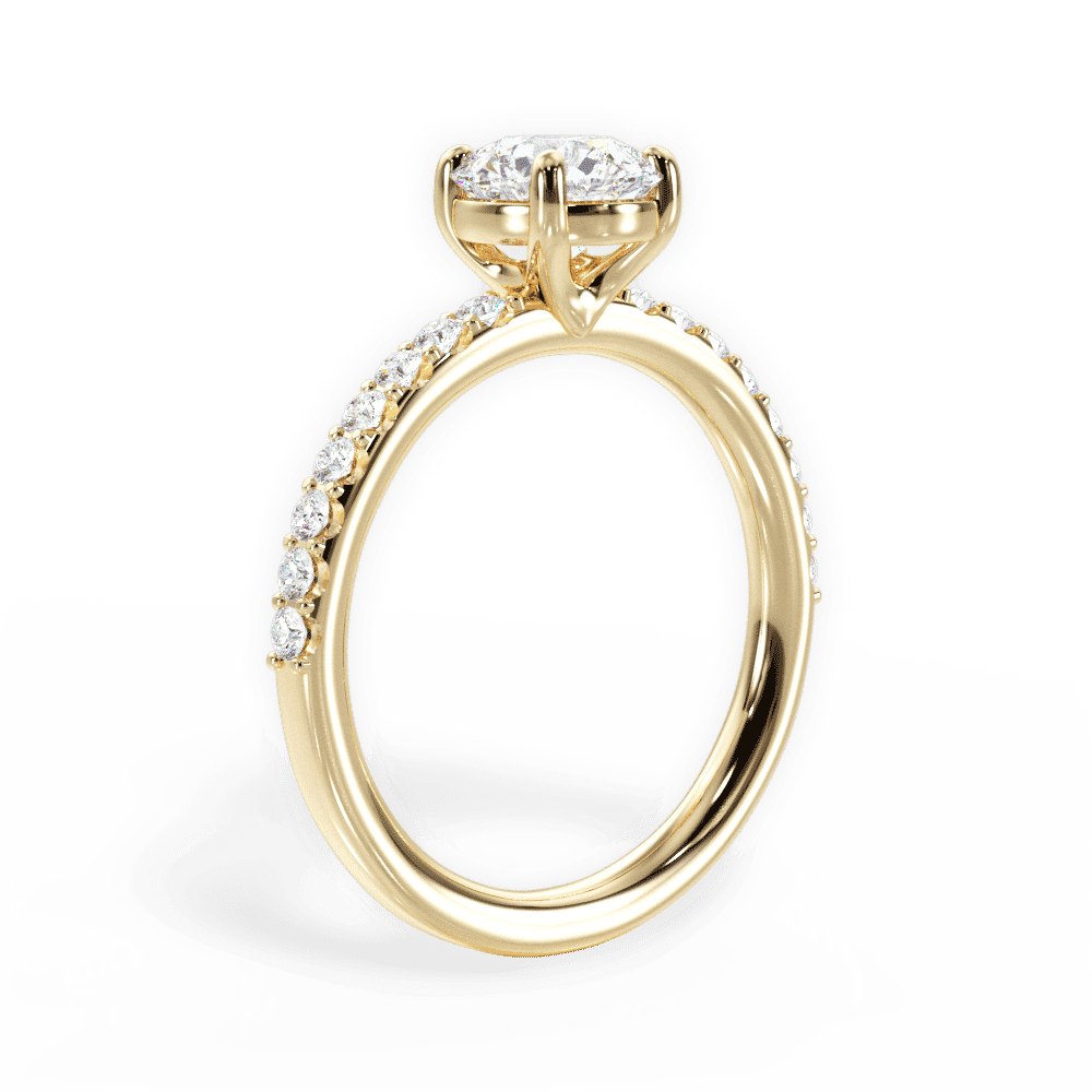 14kt Yellow Gold/18kt Yellow Gold/round/front