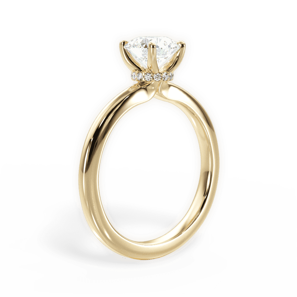 14kt Yellow Gold/18kt Yellow Gold/round/front