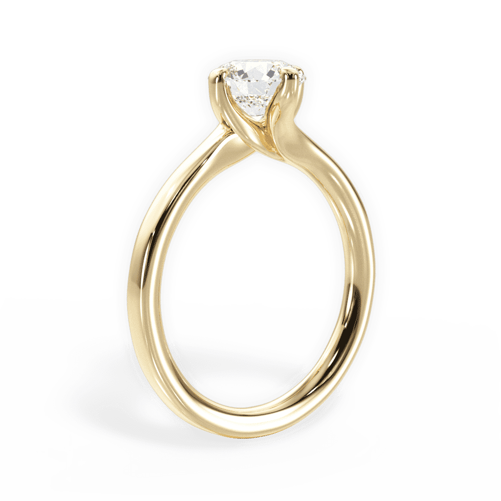 14kt Yellow Gold/18kt Yellow Gold/round/front