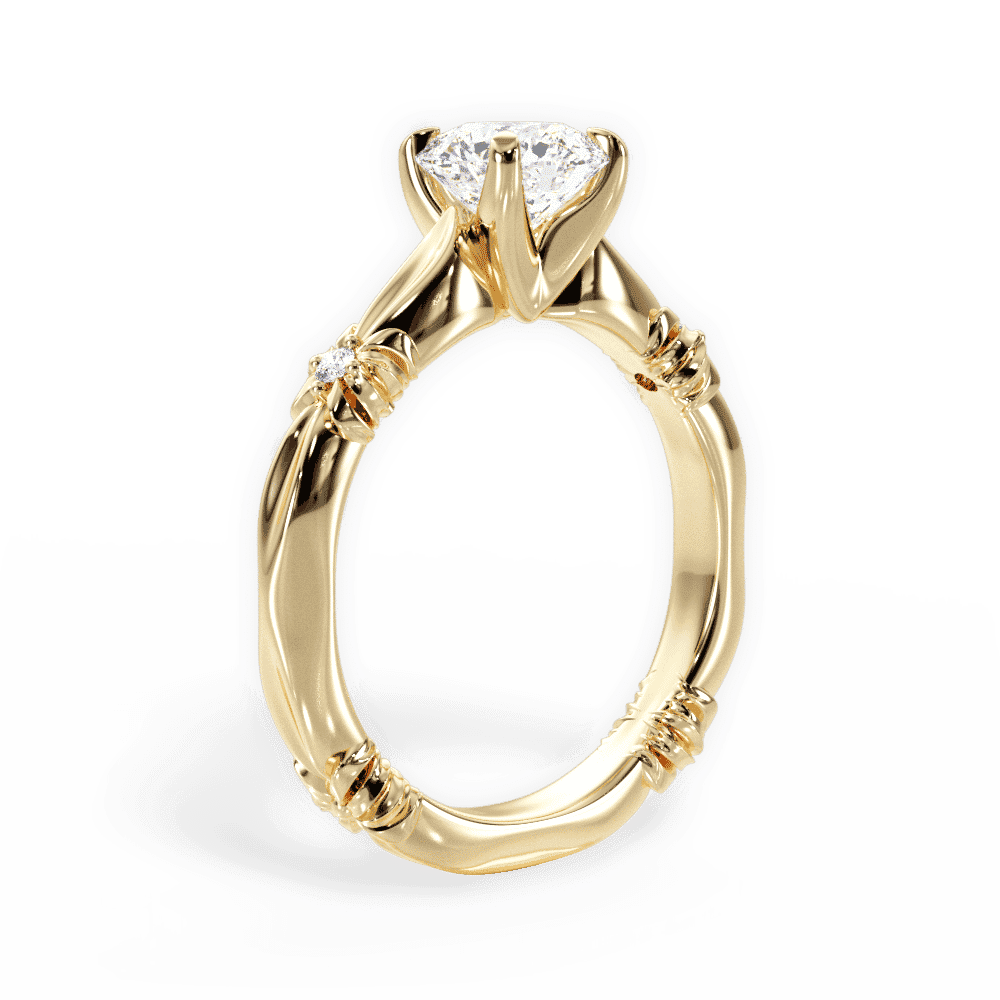 14kt Yellow Gold/18kt Yellow Gold/round/front