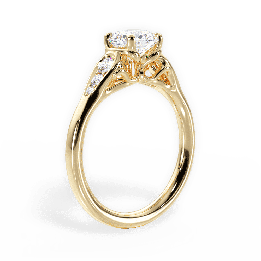 14kt Yellow Gold/18kt Yellow Gold/round/front