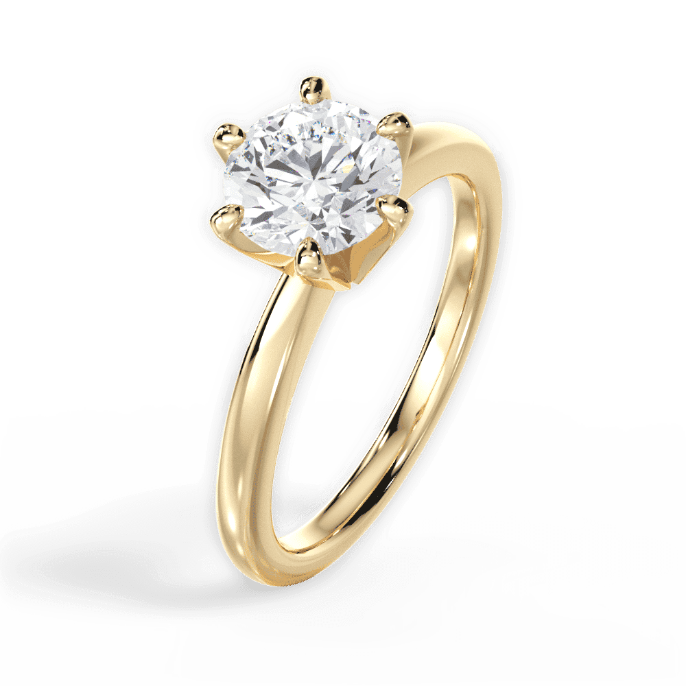 14kt Yellow Gold/18kt Yellow Gold/round/perspective