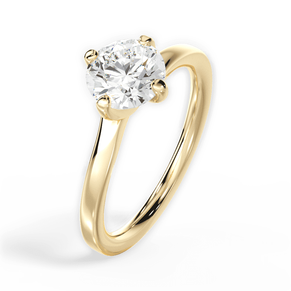 14kt Yellow Gold/18kt Yellow Gold/round/side