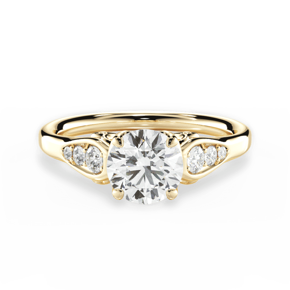 14kt Yellow Gold/18kt Yellow Gold/round/top
