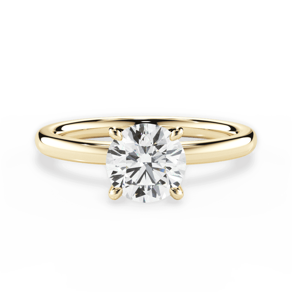 14kt Yellow Gold/18kt Yellow Gold/round/top
