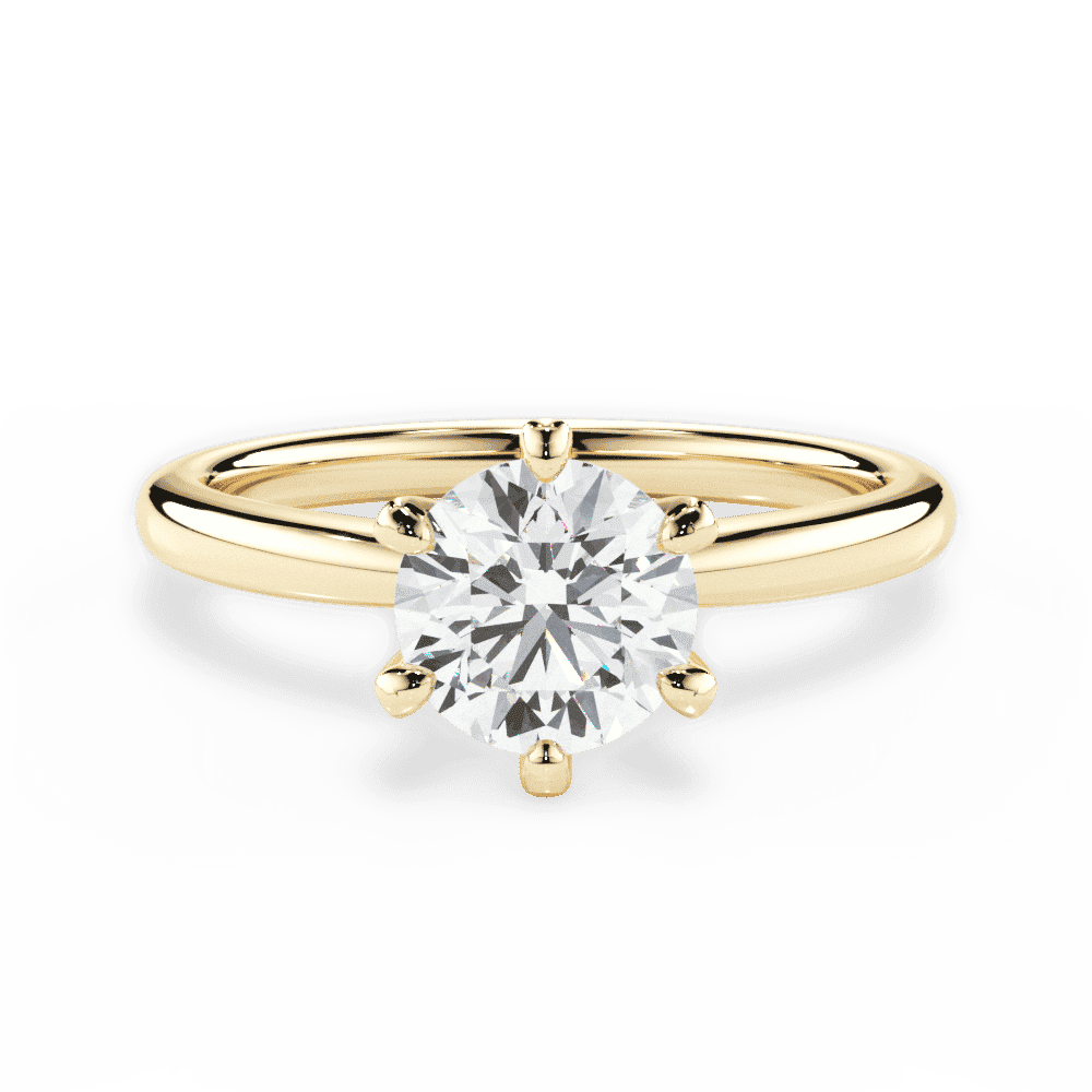 14kt Yellow Gold/18kt Yellow Gold/round/top