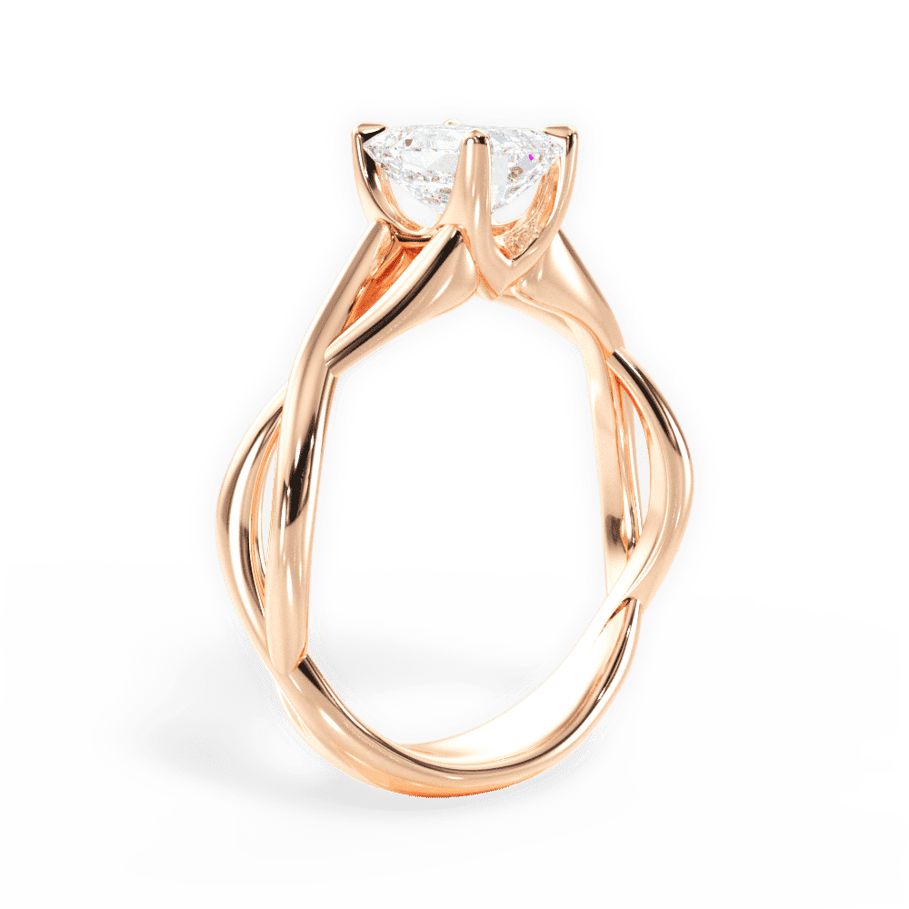 14kt Rose Gold/18kt Rose Gold/emerald/front