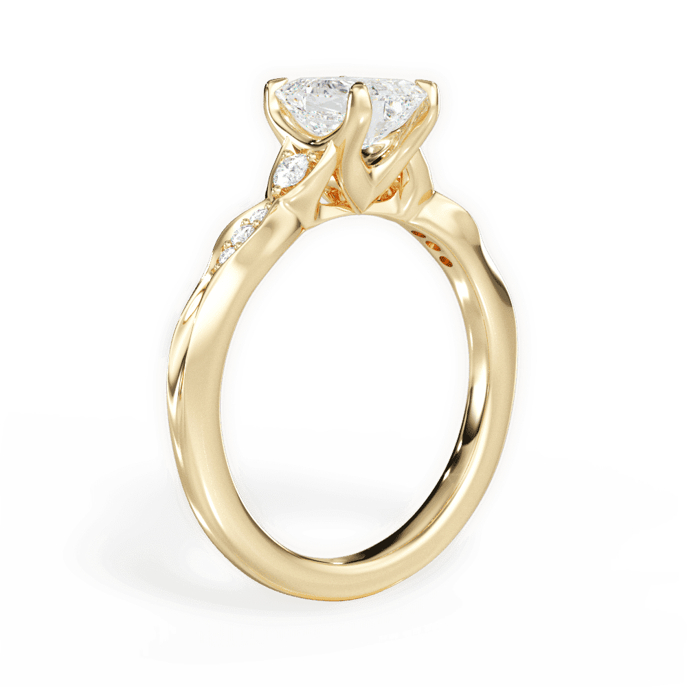 14kt Yellow Gold/18kt Yellow Gold/emerald/front