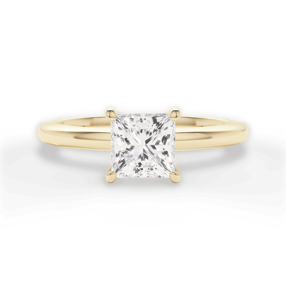 14kt Yellow Gold/18kt Yellow Gold/princess/top