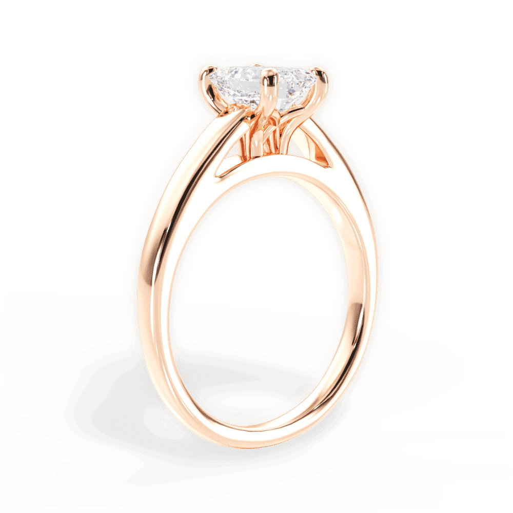 14kt Rose Gold/18kt Rose Gold/emerald/front