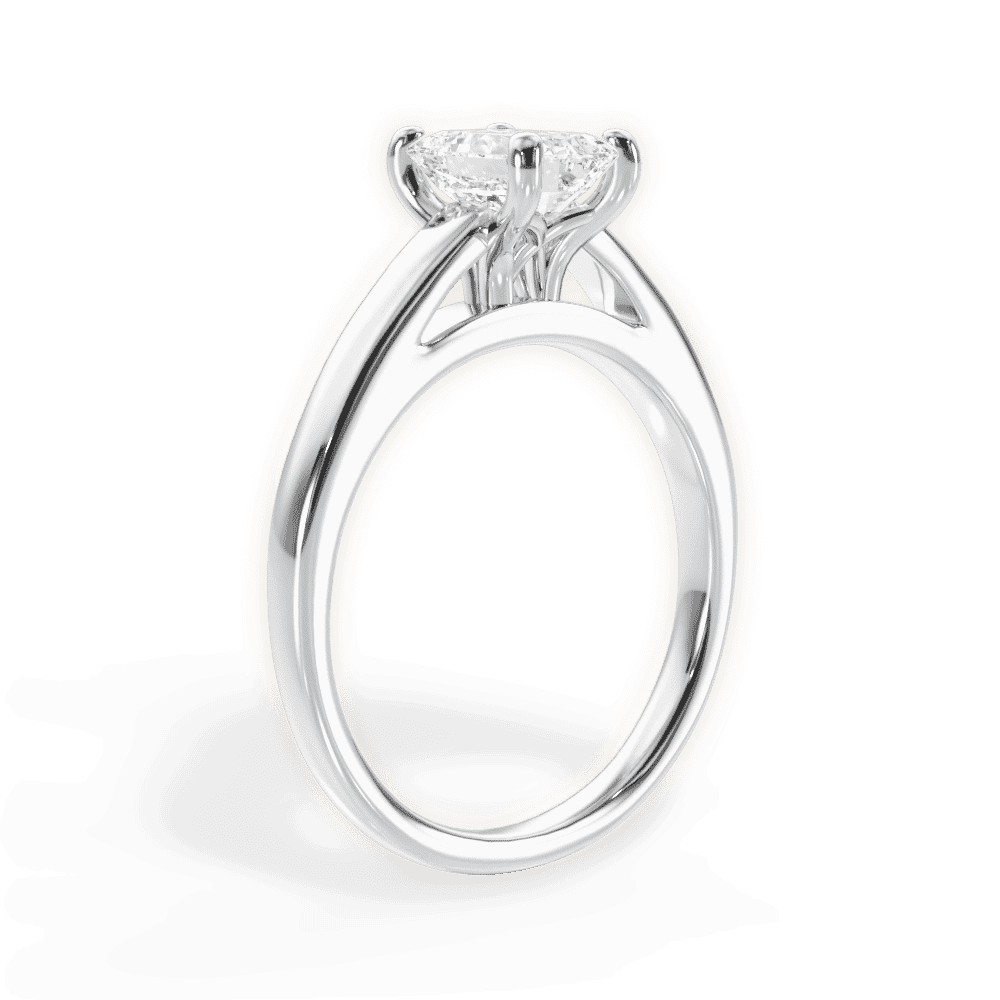 14kt White Gold/18kt White Gold/Platinum/emerald/front