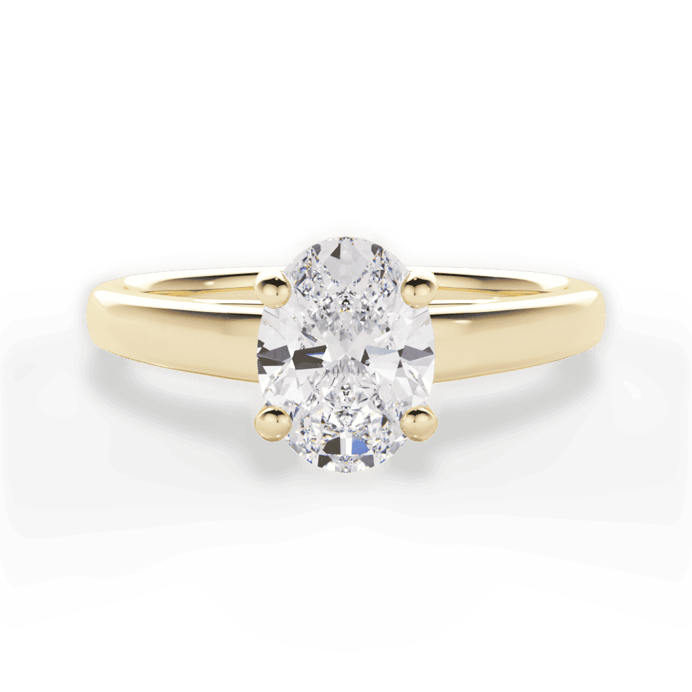 14kt Yellow Gold/18kt Yellow Gold/oval/top