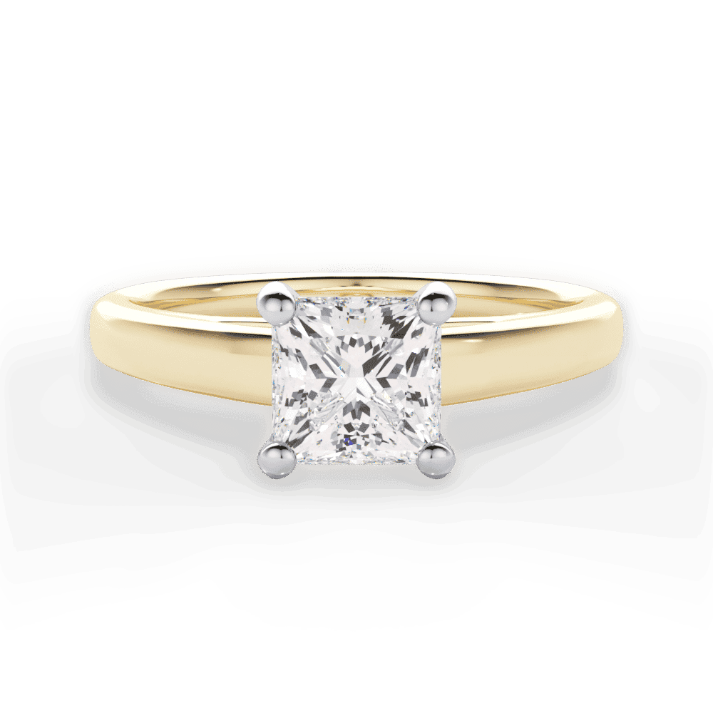 14kt Yellow Gold/18kt Yellow Gold/princess/top