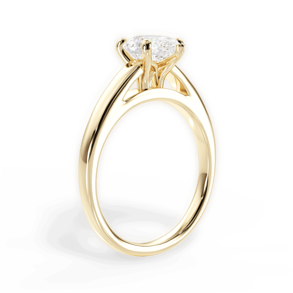 14kt Yellow Gold/18kt Yellow Gold/pear/front