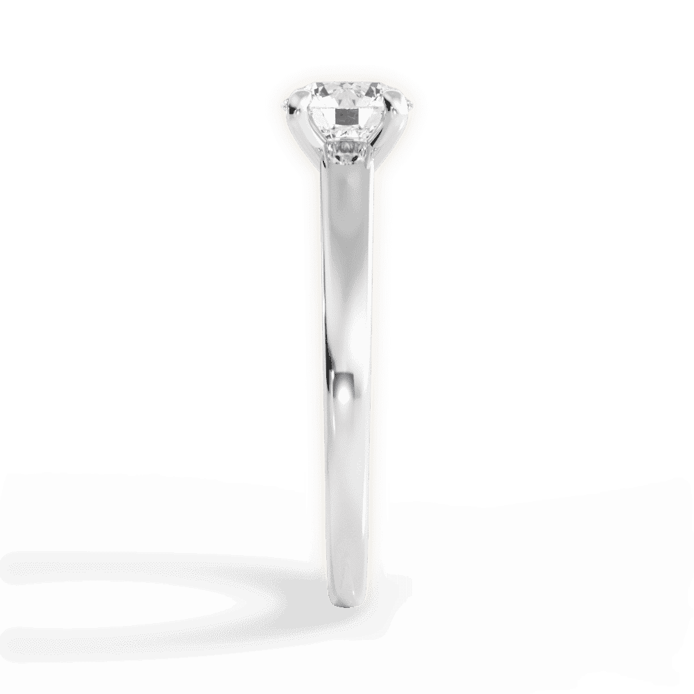 14kt White Gold/18kt White Gold/Platinum/round/side