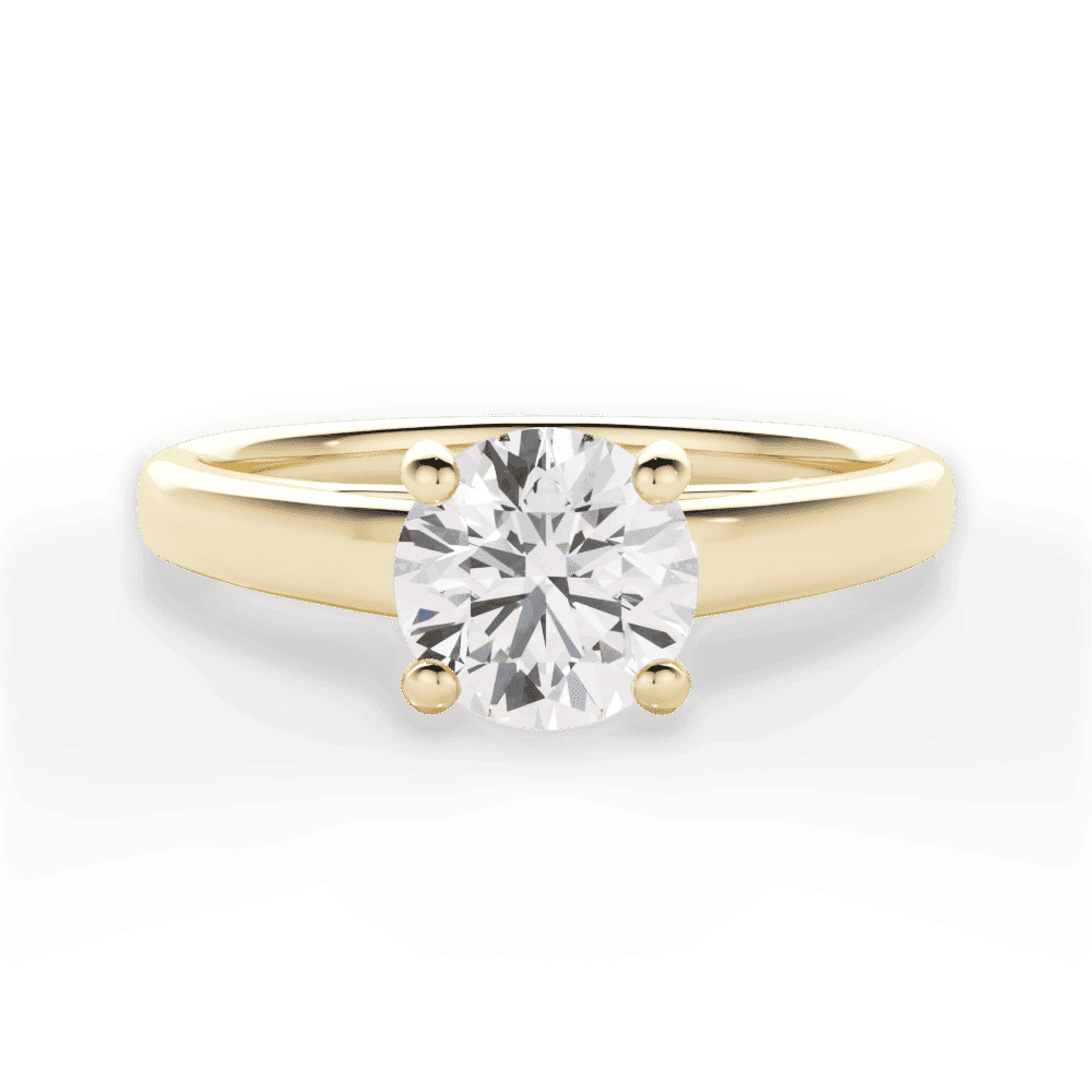 14kt Yellow Gold/18kt Yellow Gold/round/top