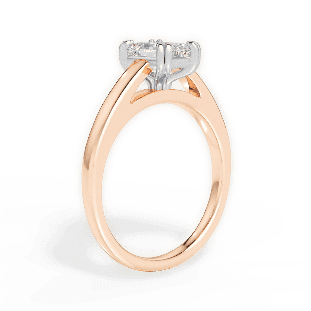 14kt Rose Gold/18kt Rose Gold/emerald/front