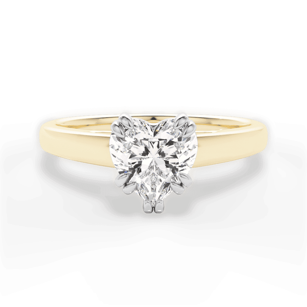 14kt Yellow Gold/18kt Yellow Gold/heart/top